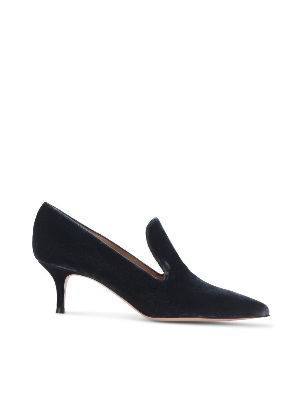 GIANVITO ROSSI Aramis Gray Velvet Loafer